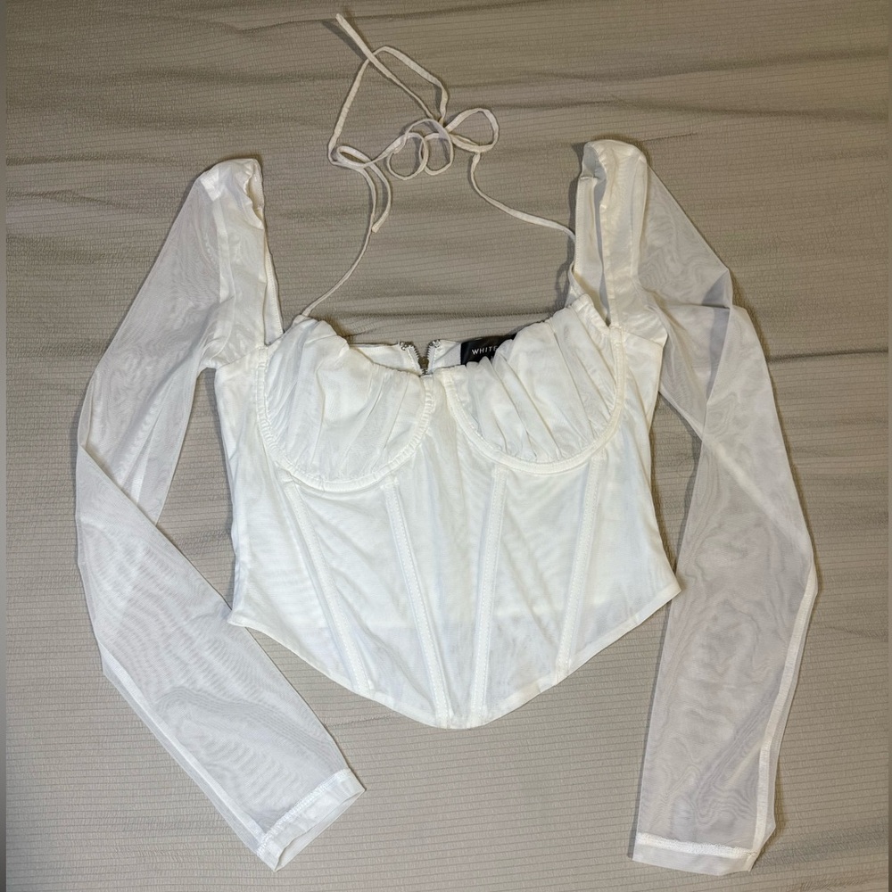 White Fox Boutique White Corset Top